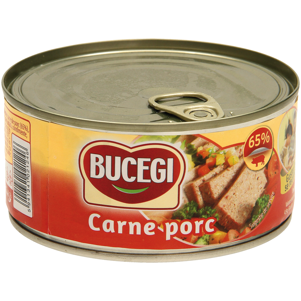 Kookworst met varkensvlees, soja-eiwit en zetmeel. Gesterili