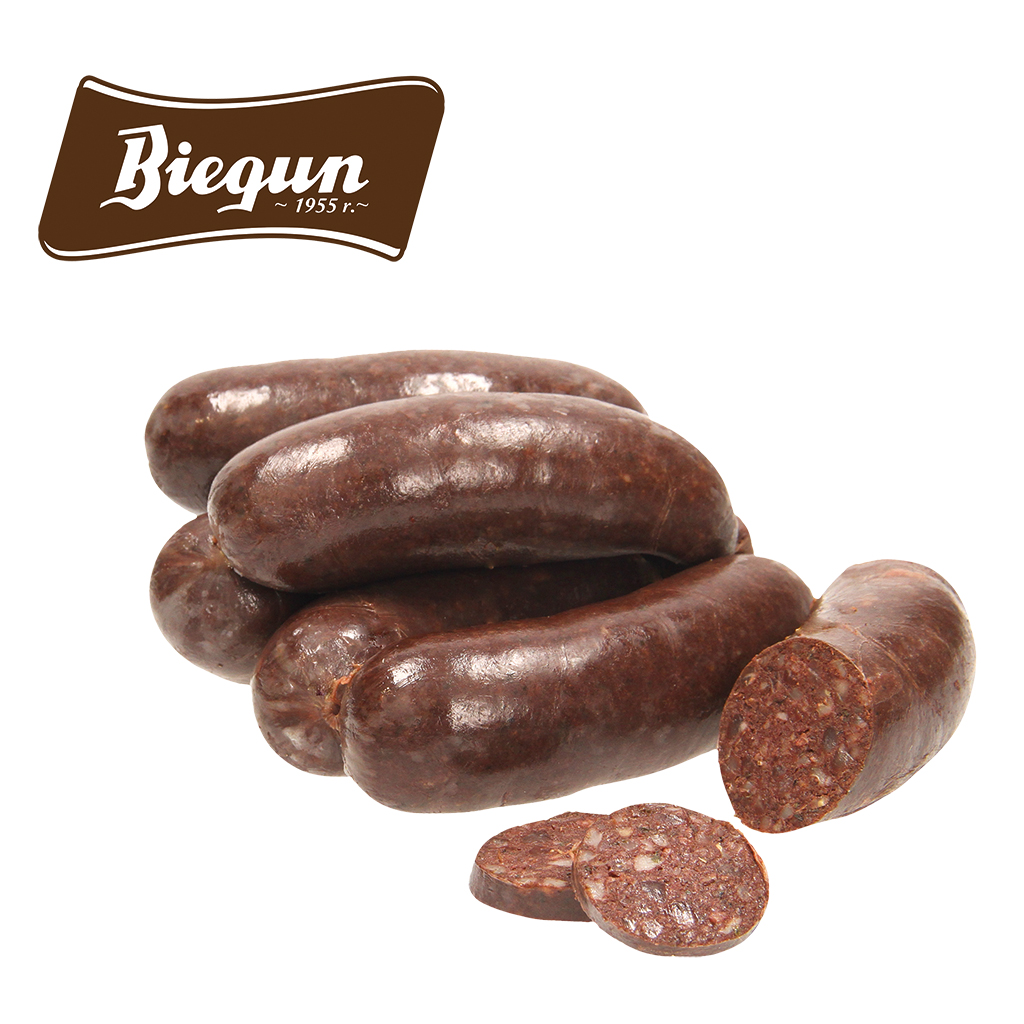 Kaszanka-product met spek, varkenskopvlees en granen naar Po