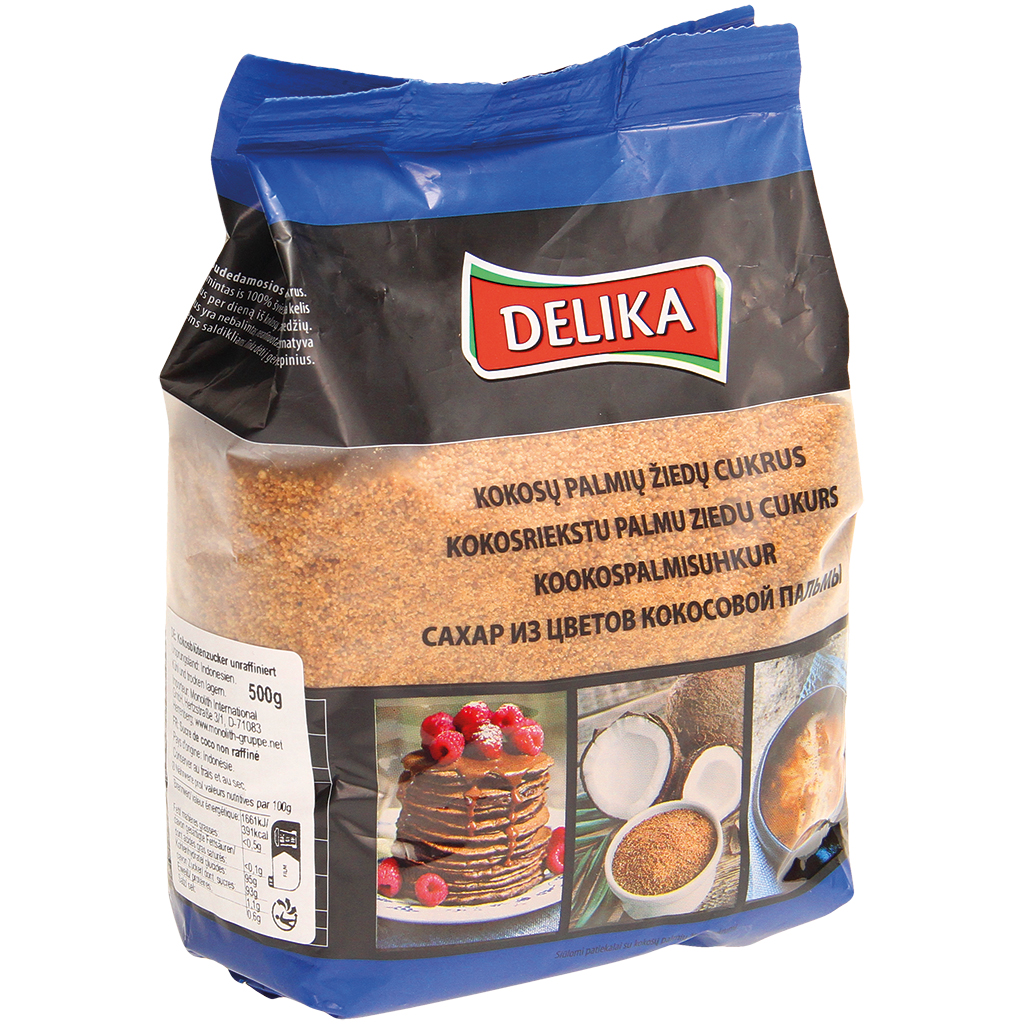 Ongeëigende kokosbloesem suiker