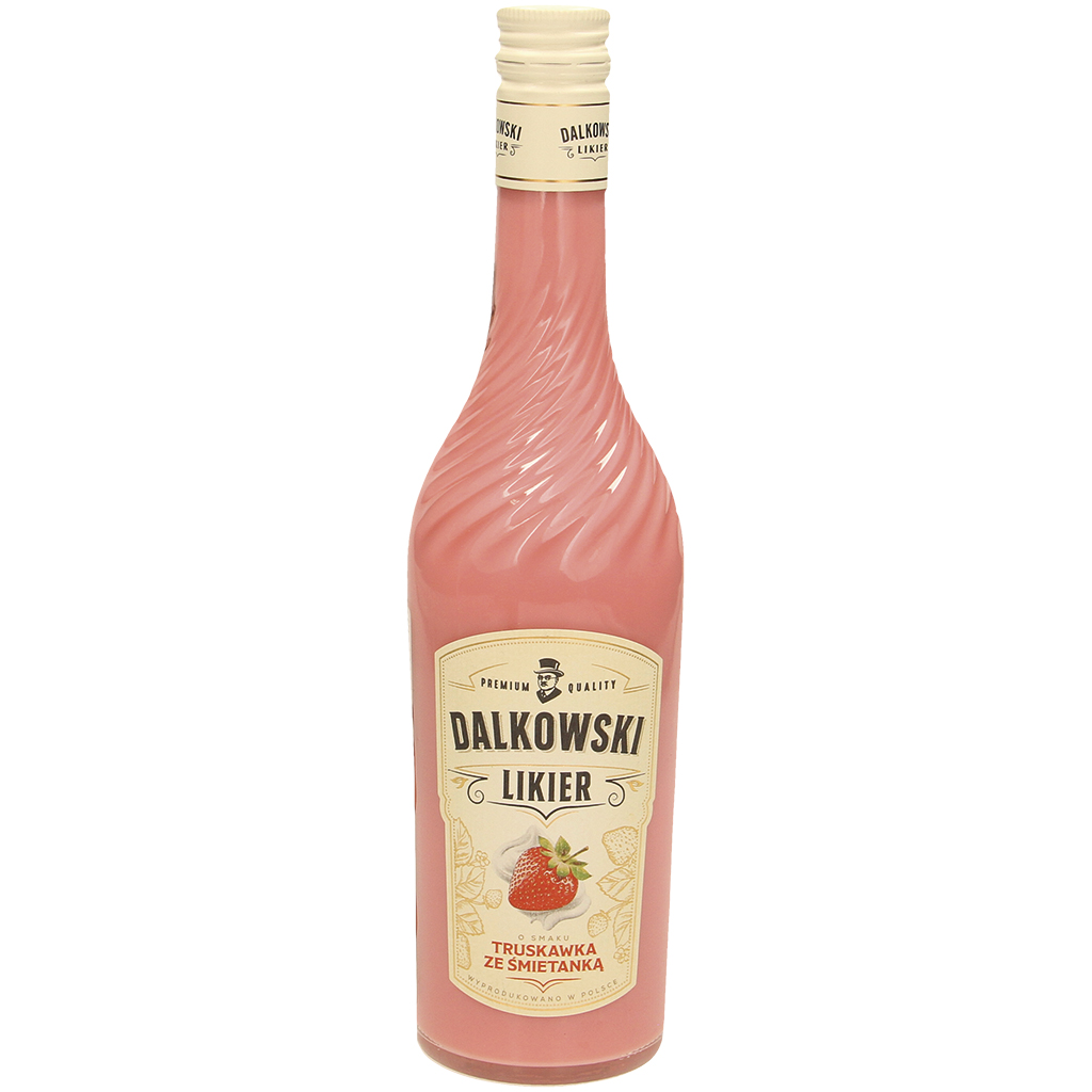 Likeur met aardbei-room-smaak, 15% vol.