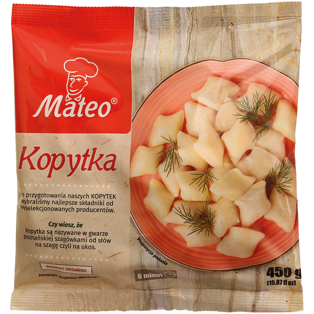 Knödel op Poolse wijze met aardappelvlokken en tarwemeel, di