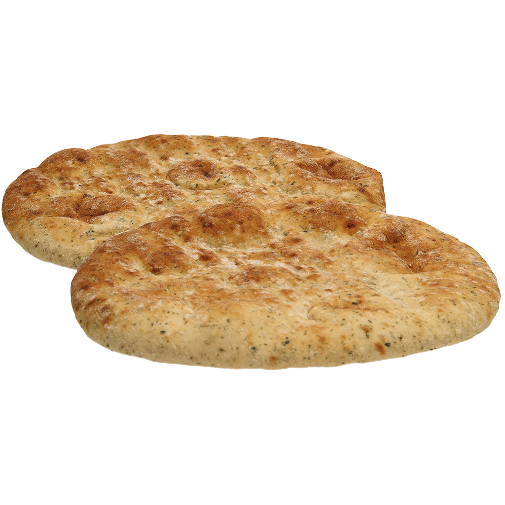 Naan knoflook-koriander flatbread