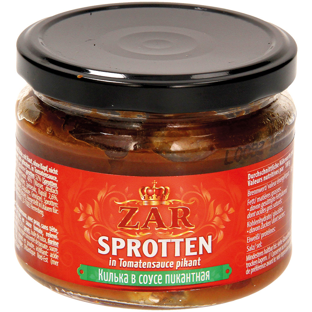 Sprotten, hele en stukken, met huid, zonder hoofd, niet ontd