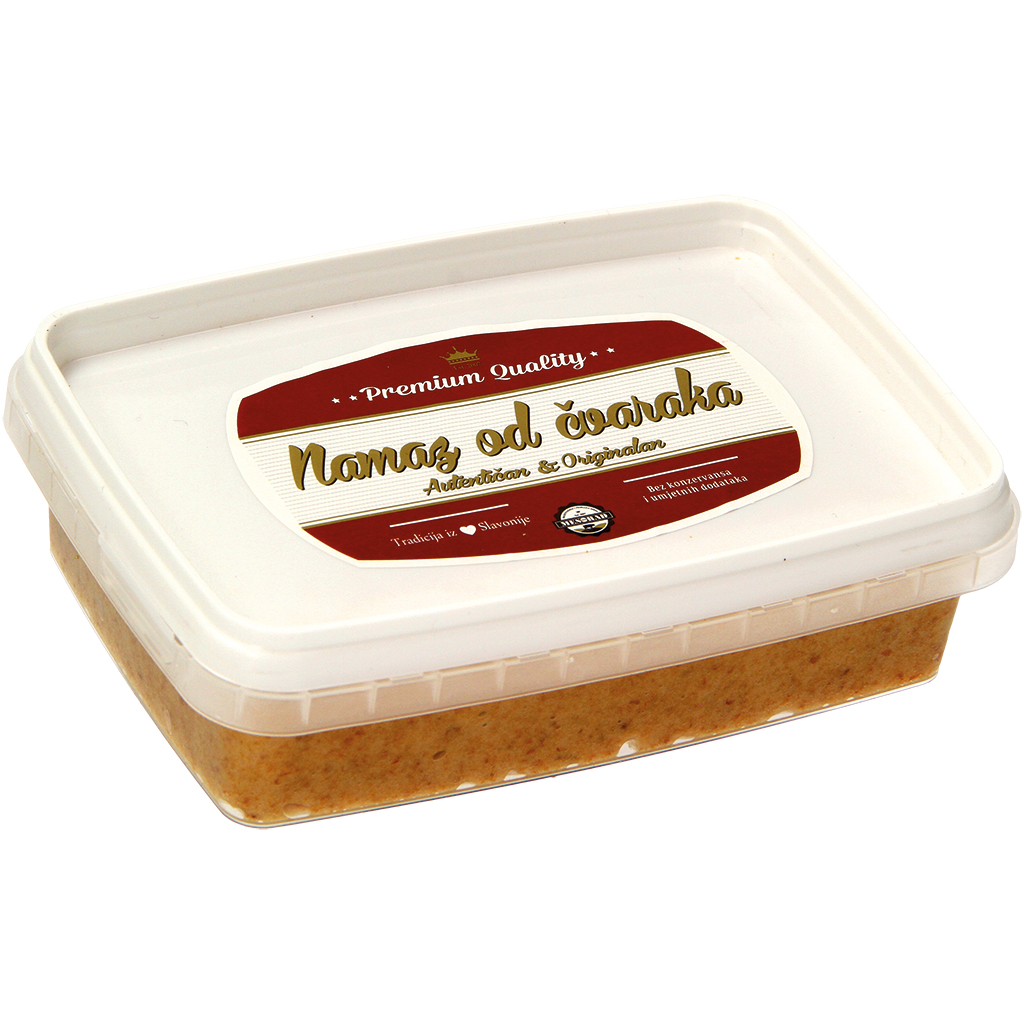 Смалец со шкварками (намазка на хлеб)