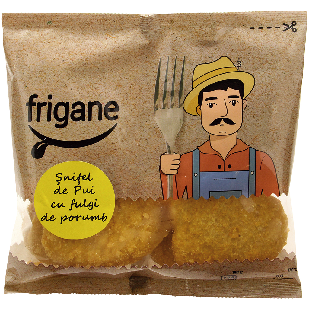 Kipproduct "Frigane" van fijngehakt kippenvlees en kippenvel