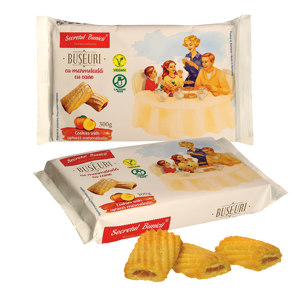 Zachte koekjes met appel-aprikozensoufflé - marmelade met ab