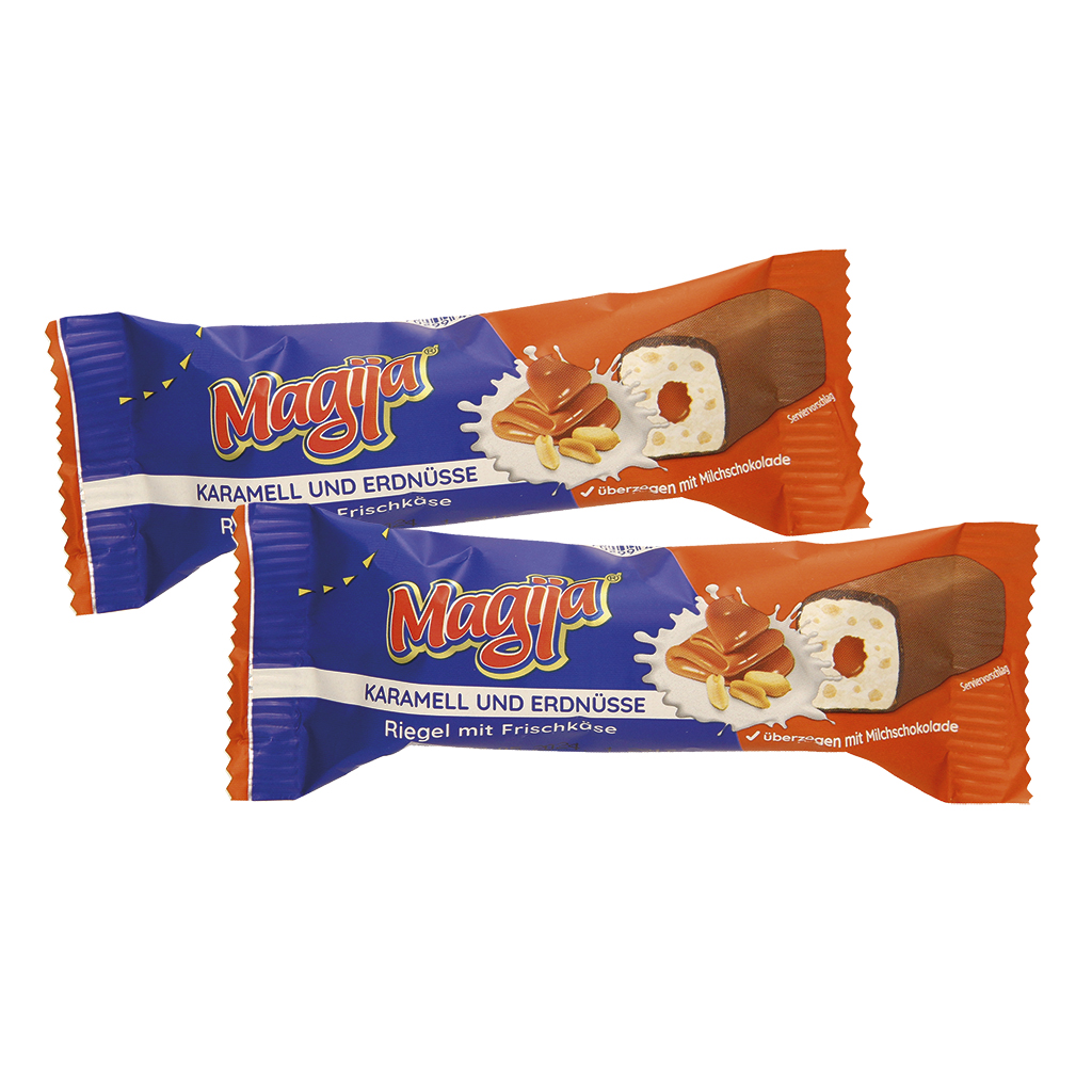Творожный сырок, с карамелью и арахисом, покрытый молочным ш