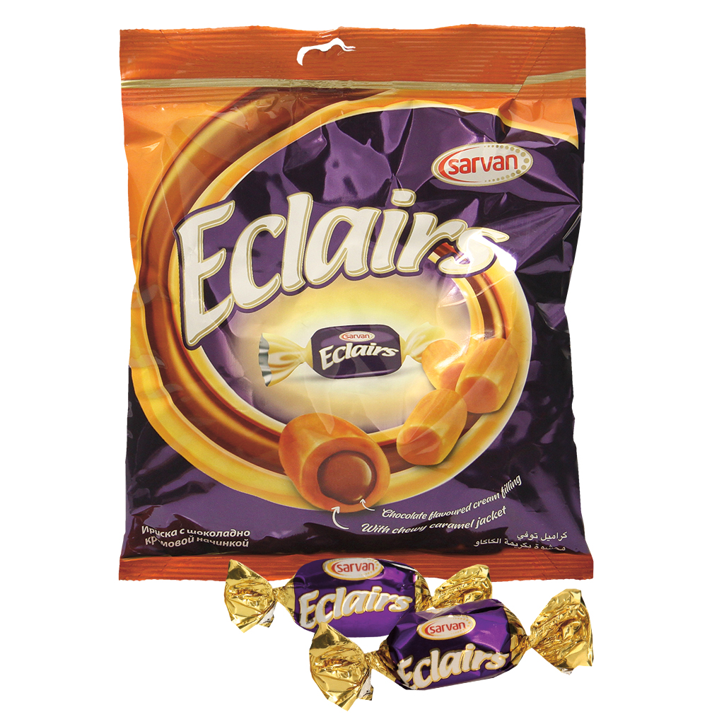 "Eclairs" zachte karamellen met chocoladesmaak