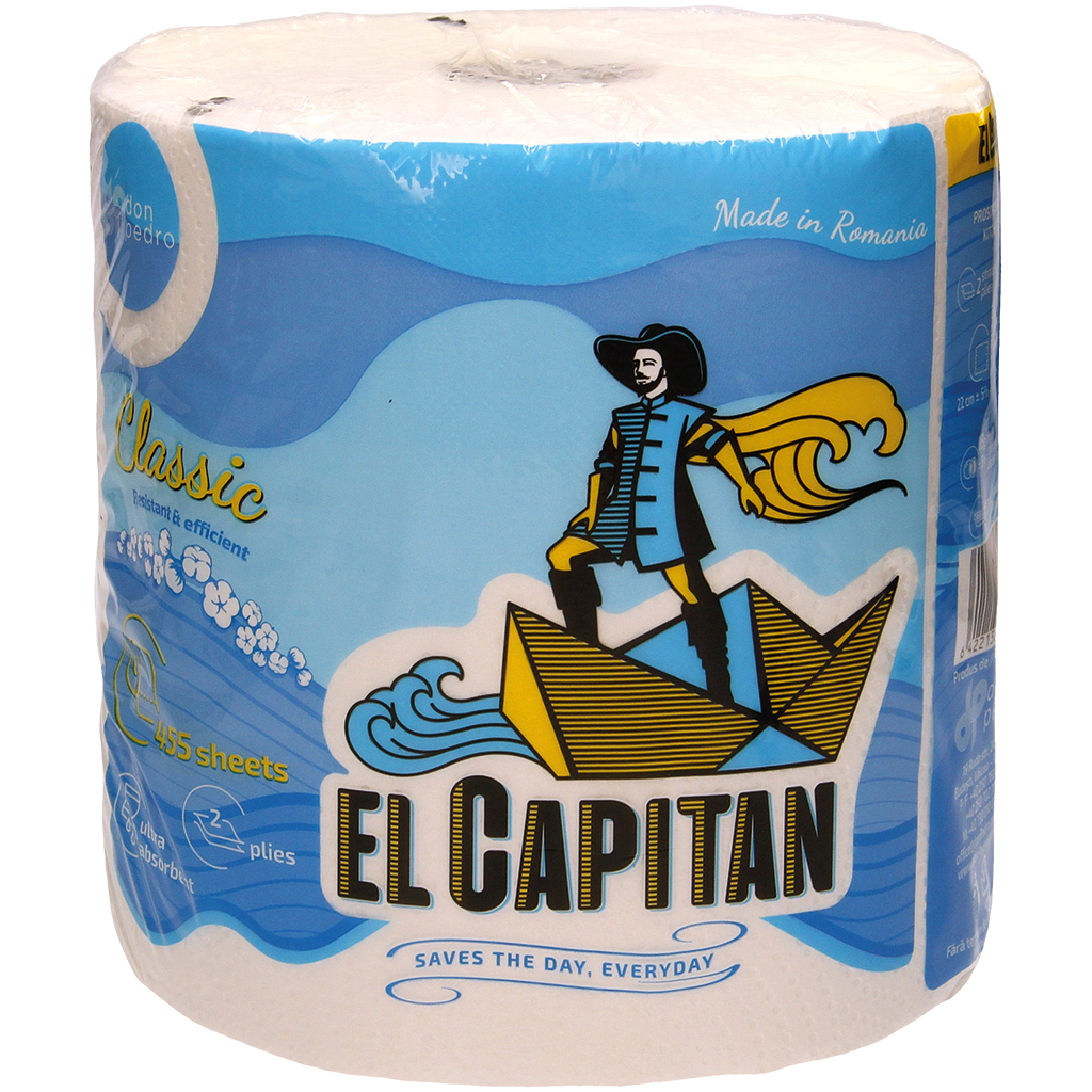 бумажное полотенце, 2-x слойное (1 рулон х 455 листов)