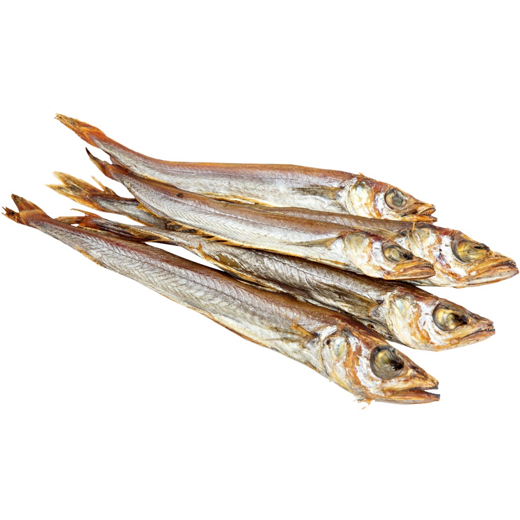 Blauwe wijting uitgenomen, gezouten en gedroogd Oorsprong: N