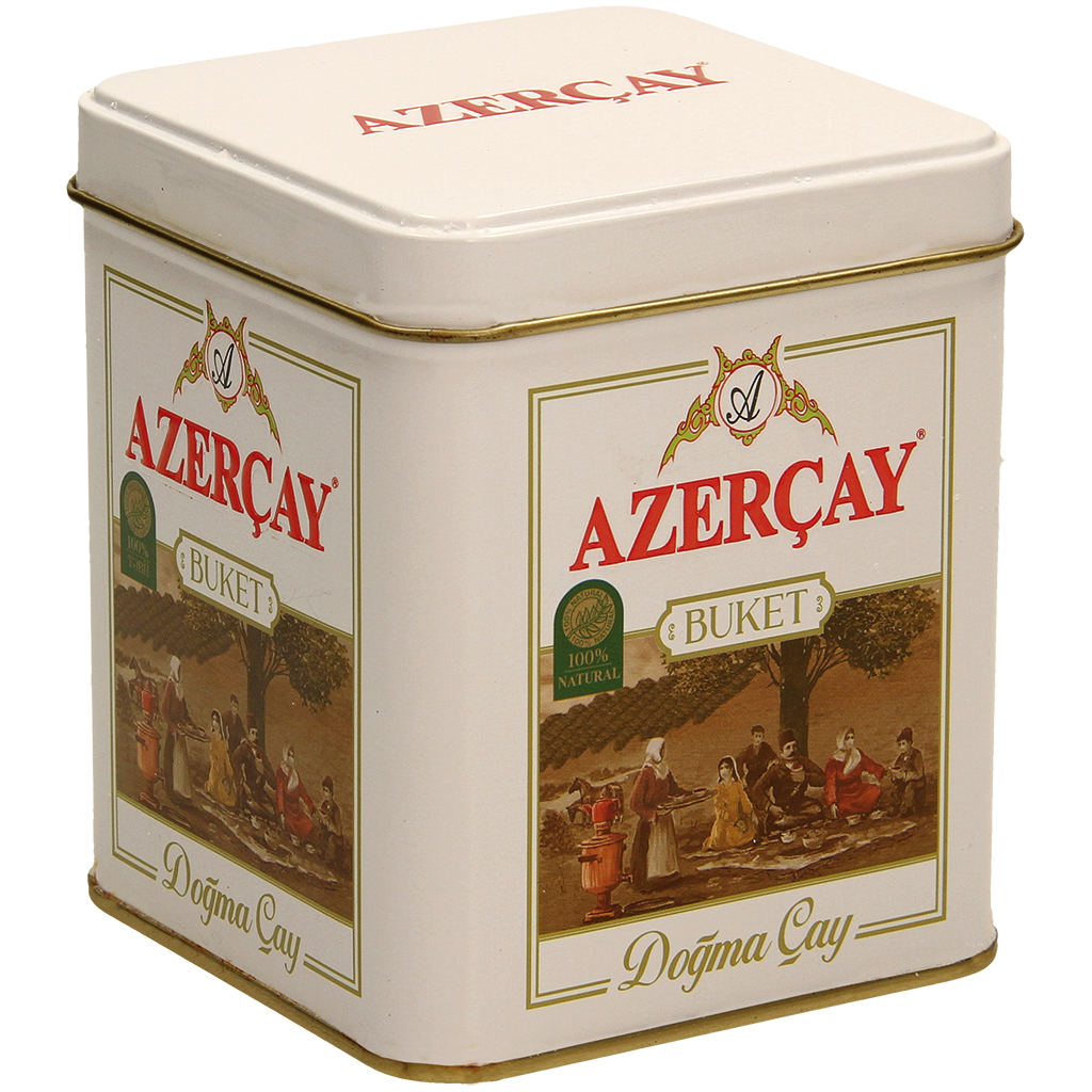 Чай Азерчай черный "Букет" крупнолистовый (жестяная банка)