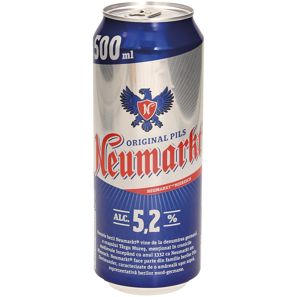 Пиво "Ноймаркт", пастеризованное, 5,2 % алк.
