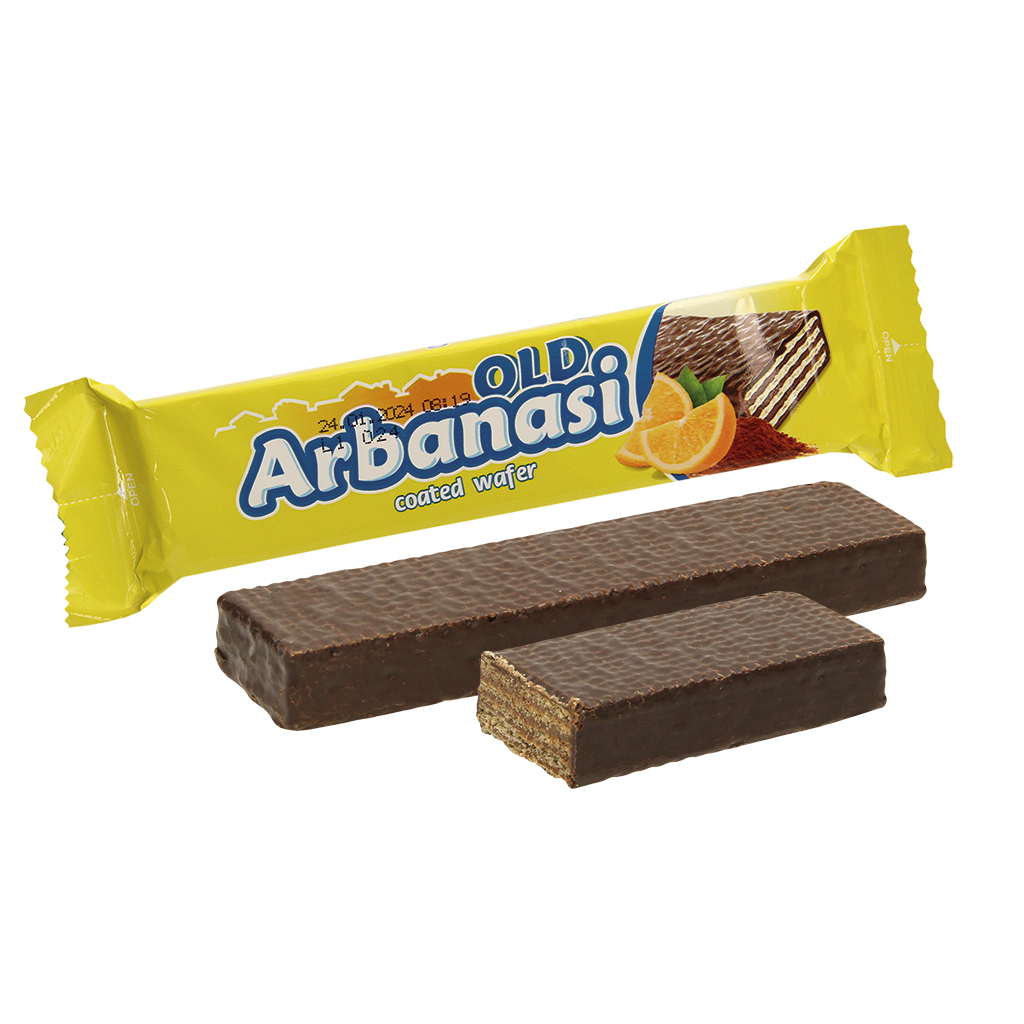 Wafels met roomvulling met chocoladesmaak in cacao-bevattend