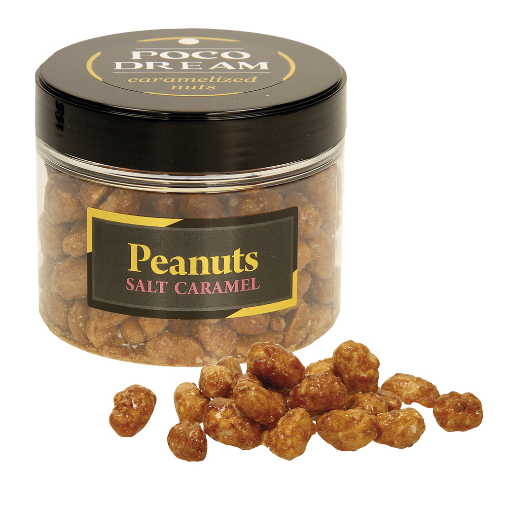 Geokarameliseerde pinda's met zout