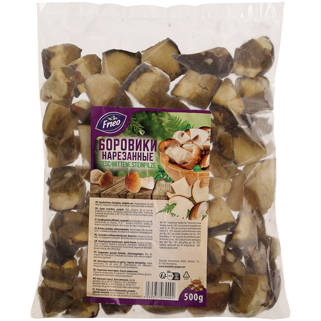Gesneden porcini, diepgevroren