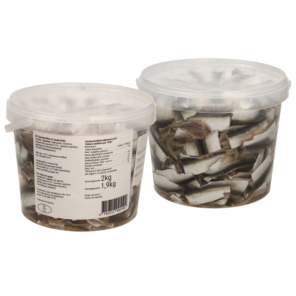 Spratfilets in kruidenpekel