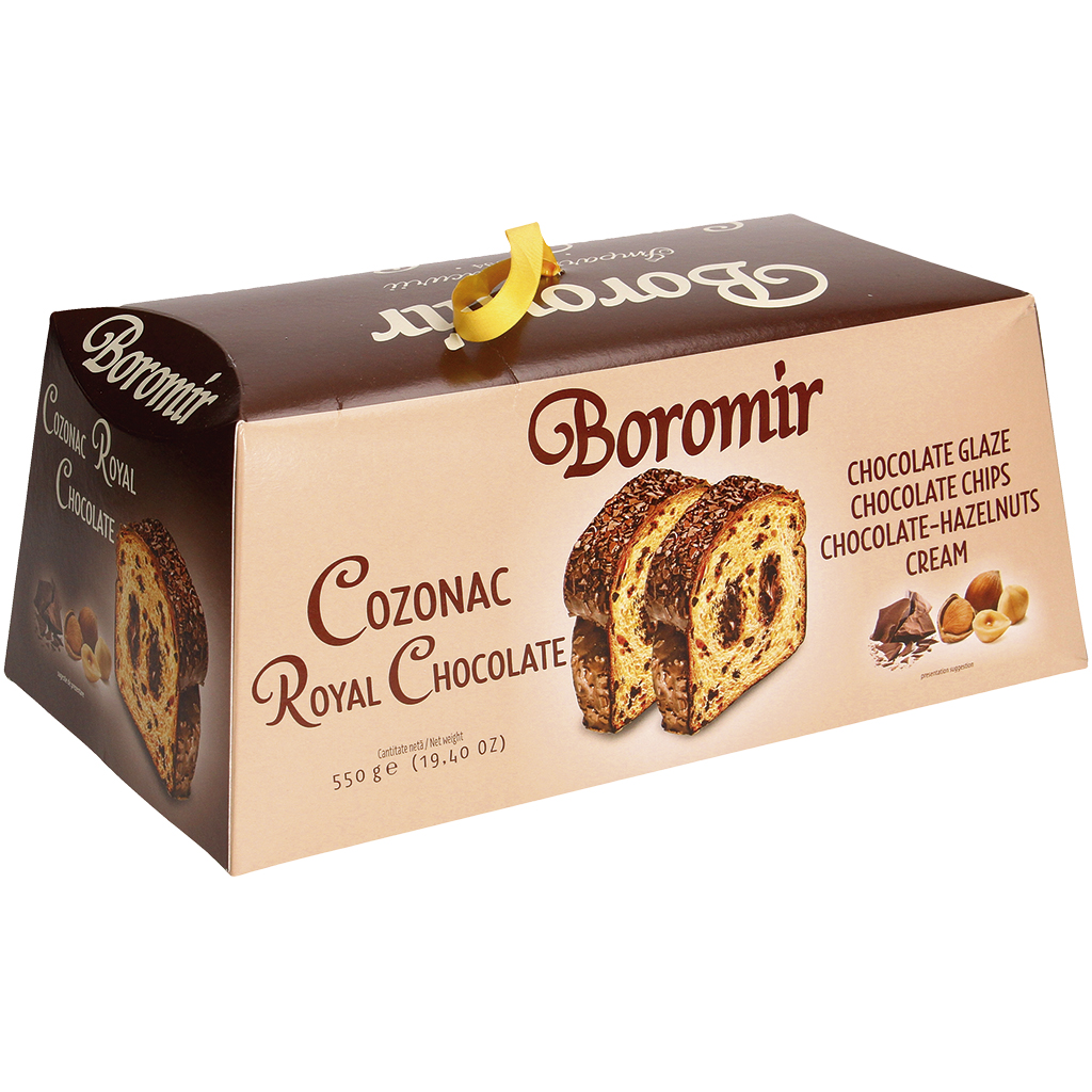 ""Cozonac Royal Chocolate"" - Gistgebak met chocolade-hazeln