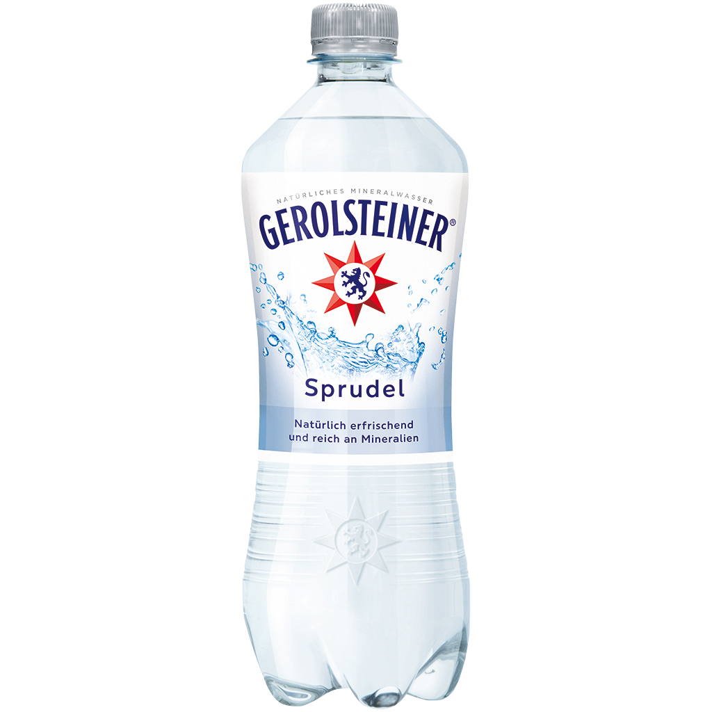 Natuurlijk mineraalwater met koolzuur bruisend