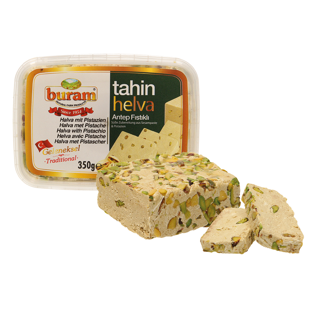 Halva met pistachenoten - Zoete bereiding van sesampasta & p