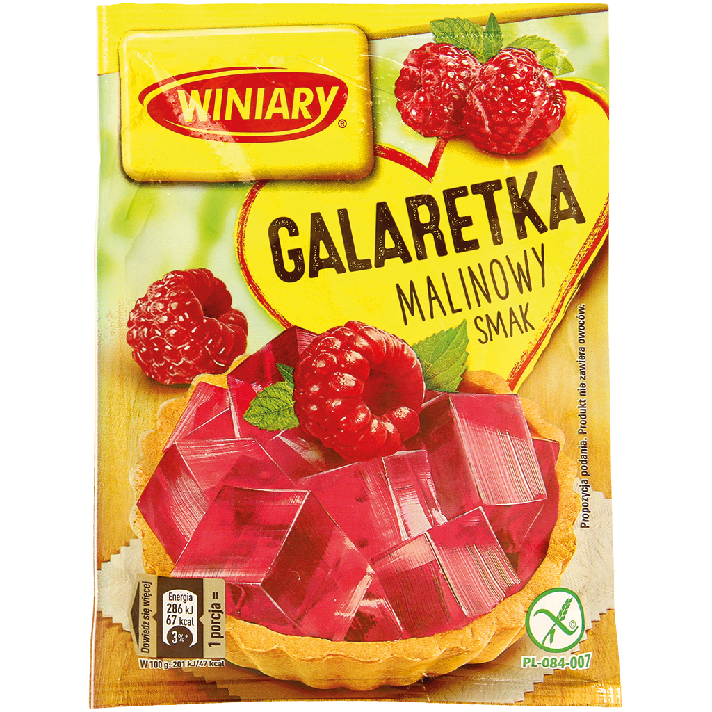 Желе-порошок со вкусом малины "Winiary"