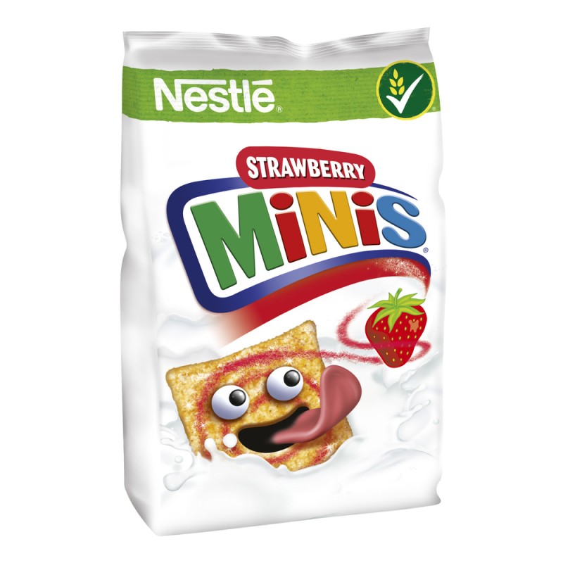 Nestlé minis met aardbeiensmaak