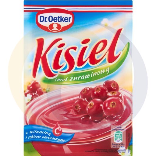 Dr.Oetker geleidrank met veenbessensmaak