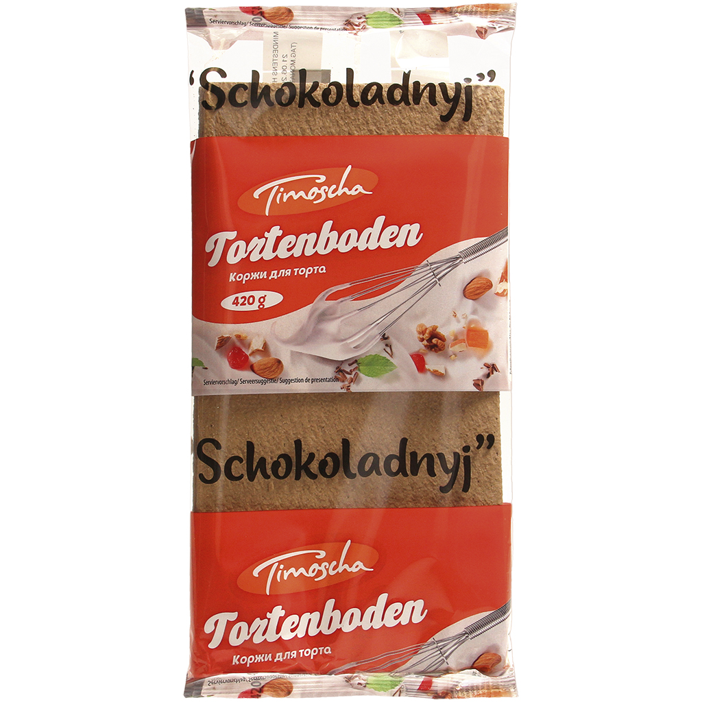 Коржи для торта с какао "Schokoladnyj"