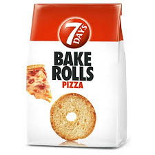7Days Bake Rolls Broodchips met pizza smaak 150g
