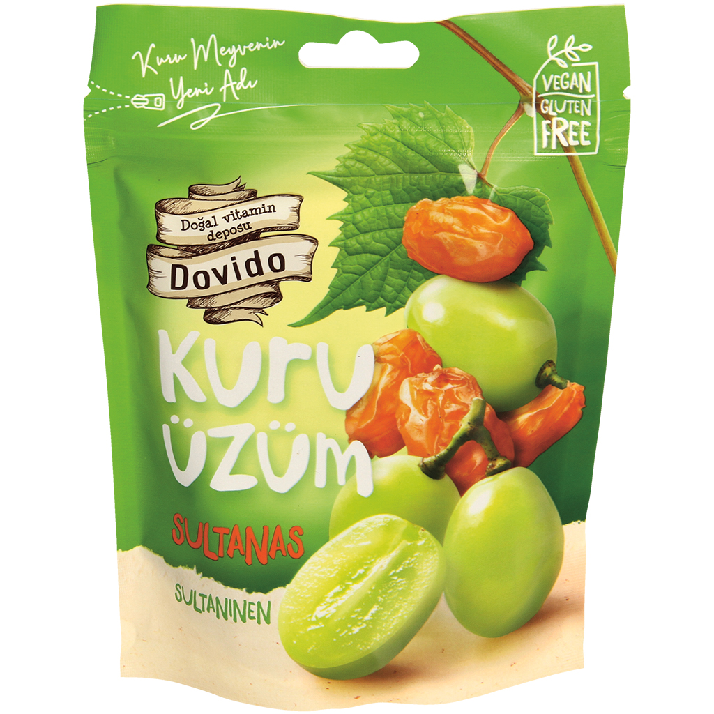 Sultana's, gedroogd en geolied.