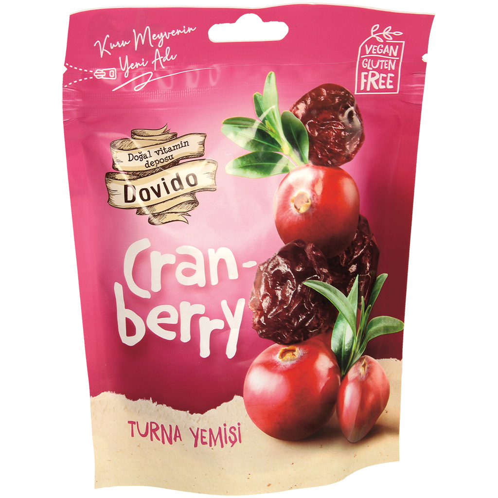 Gedroogde cranberry's, gezoet en geolied.
