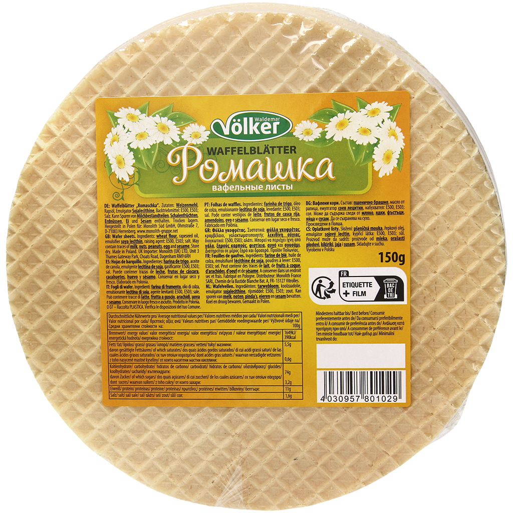 Wafelbladen "Romaschka"