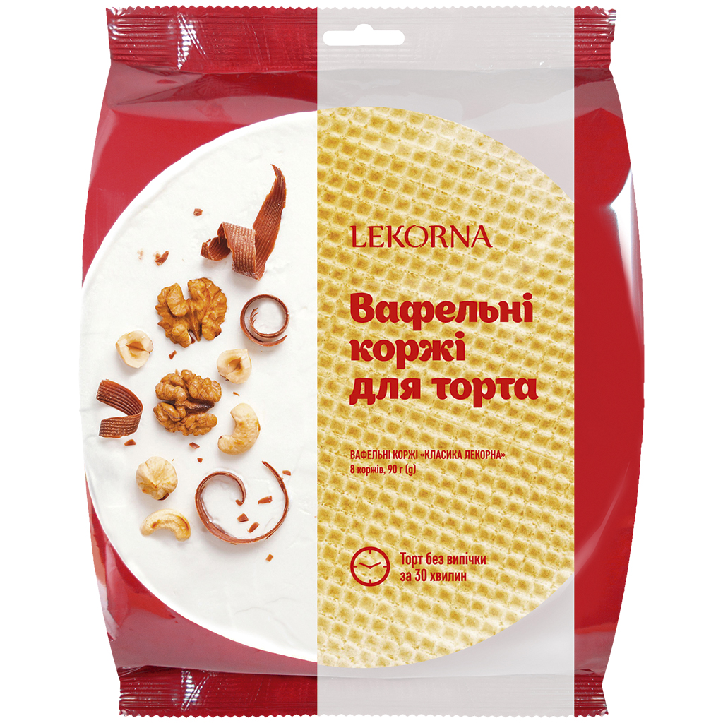 Коржи вафельные