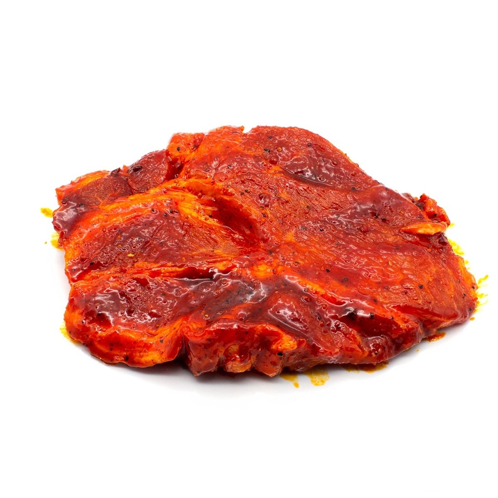 Gemarineerde varkensnek zonder been