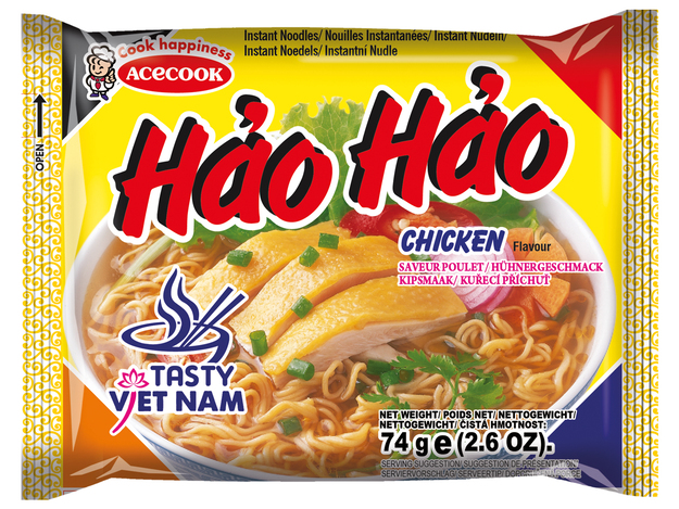 Instant noedels kip Hao Hao pk 74g