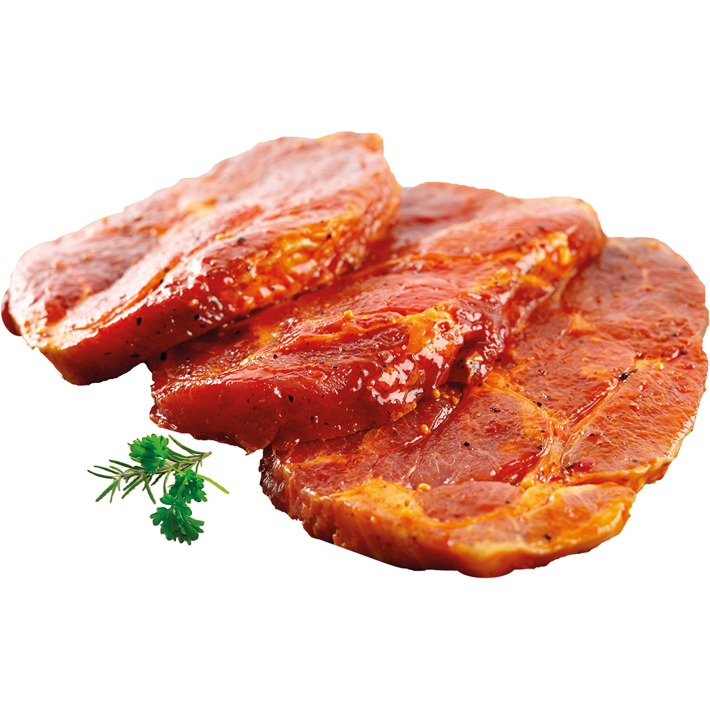 Gemarineerde varkensspiering zonder been