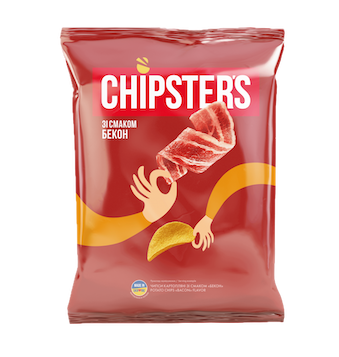 CHIPSTERS CHIPS WITH BACON