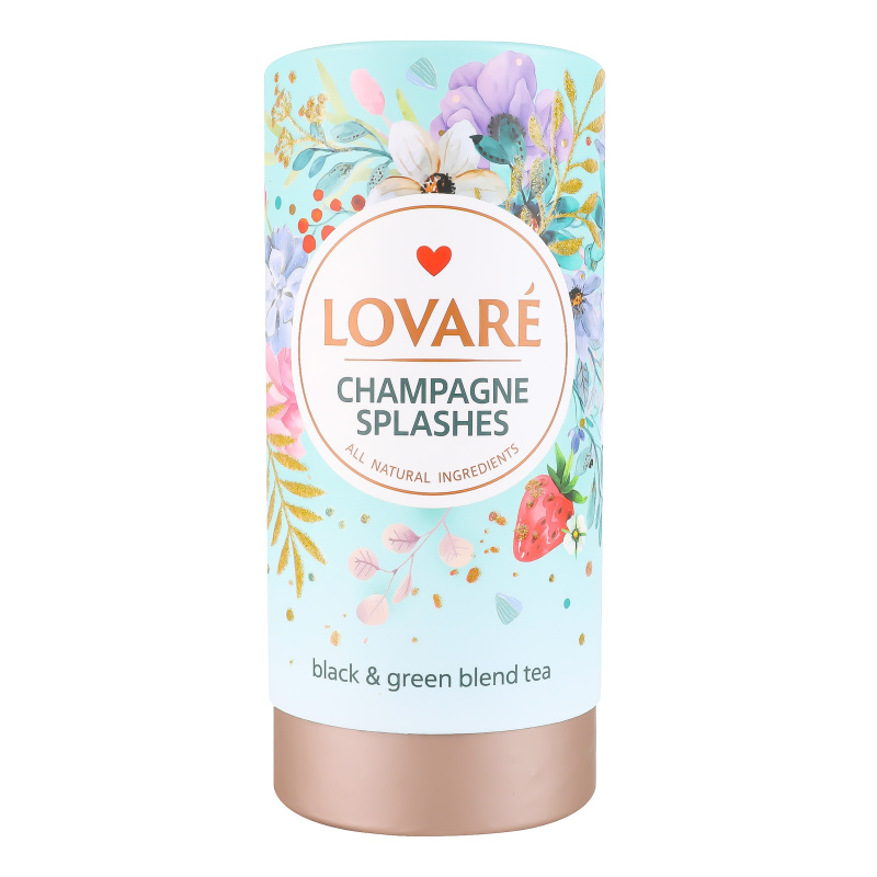 Lovare Thee Zwart&Groen Champagne Spatten