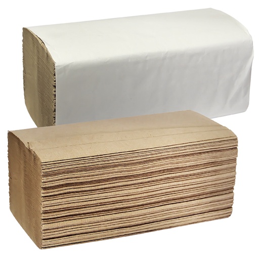 Papierhanddoeken 1-lg, V-vouw, 24,5x23cm, 20x250St