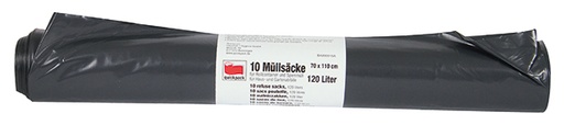 Afvalzakken 120L, grijs 10 stuks