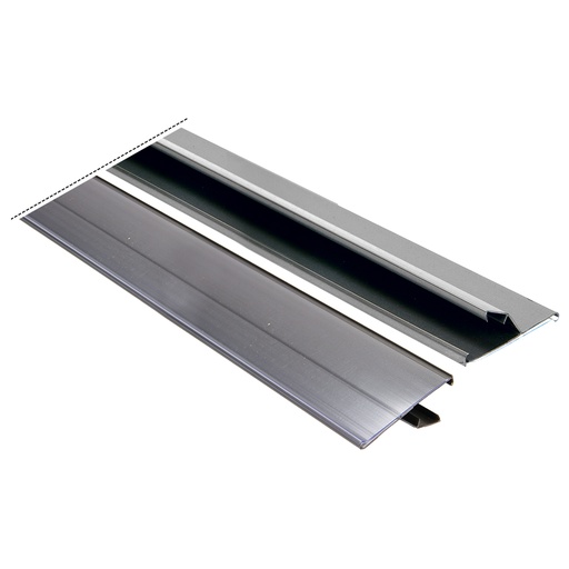 Prijsleiste voor actie tafel, klemleiste, 1238x52mm, grijs