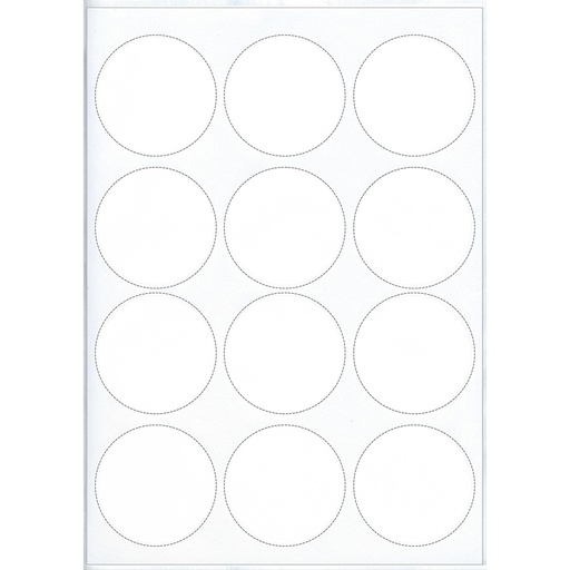 Enkel bladlabels voor laserprinter, zelfklevend, blanco