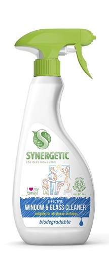Synergetisch biologisch afbreekbare glas- en spiegelreinigin