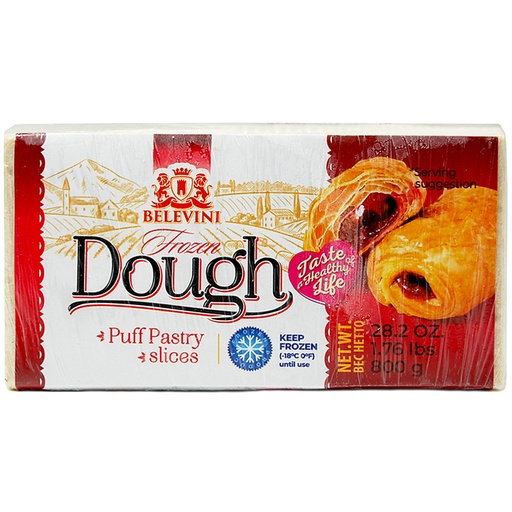 Bladerdeeg diepgevroren 800g