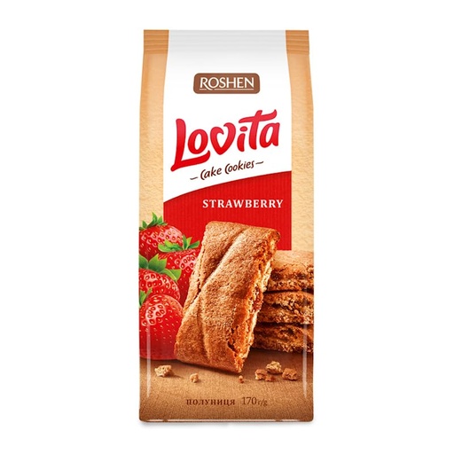 Lovita koekjes met aardbeismaak
