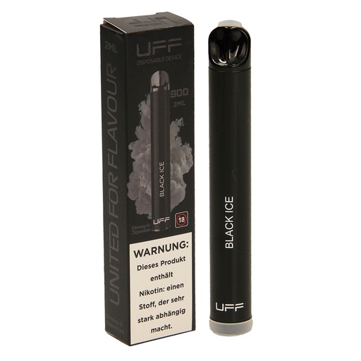 "Black Ice" Wegwerpe-sigaret, gearomatiseerd (met nicotine),