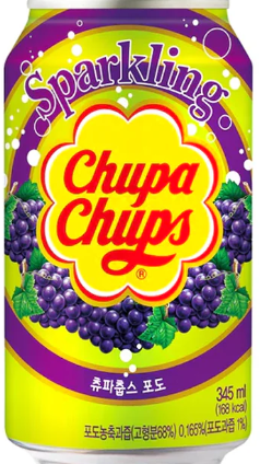 Chupa chups drank met druiven smaak