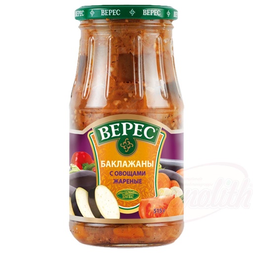 Aubergine met groenten, gebakken