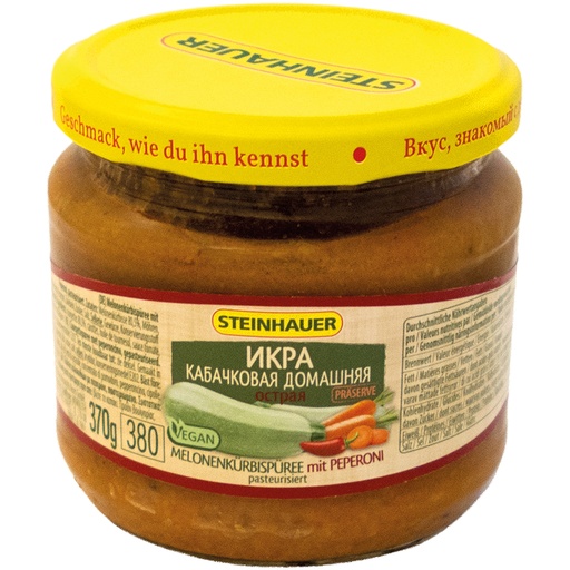 Икра кабачковая домашняя, острая