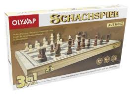 Set 3 in 1 schaken, dammen, backgammon