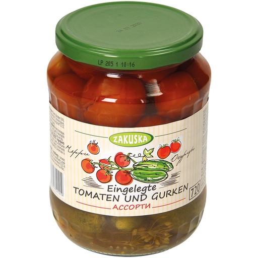 Ingelegde tomaten en augurken